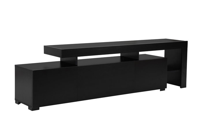 Hanah Home Beliz - Soporte de TV Madera Negro Hanah Home Beliz - Soporte de TV Madera Negro